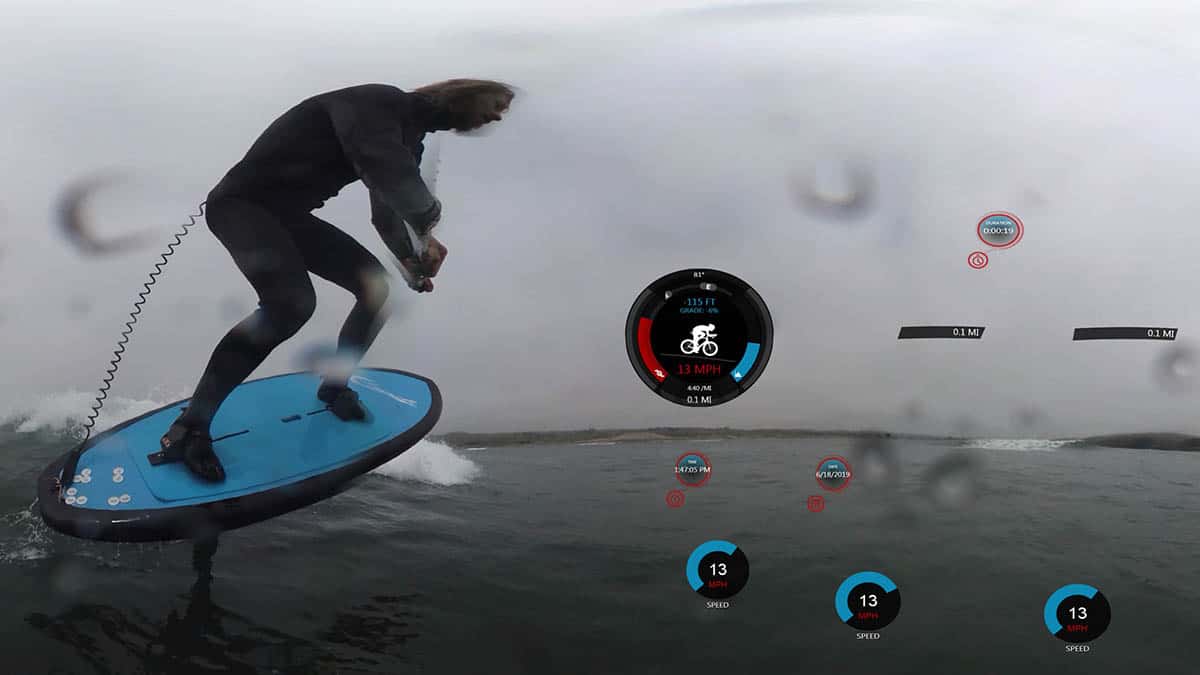 VR 360° Foil Surfing Video - Clayisland