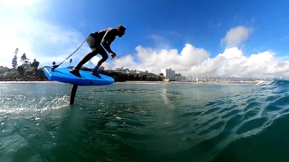 VR 360° Foil Surfing Video - Clayisland